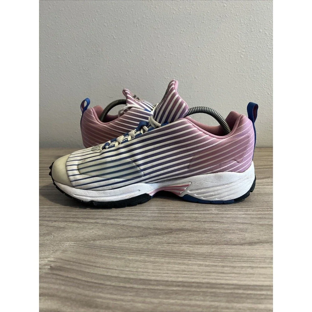 Size 11 - Reebok DMX Thrill Jasmine Pink Blue Blast Running‎ Shoes Sneakers
